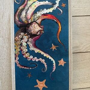 Colorful Octopus Canvas Art